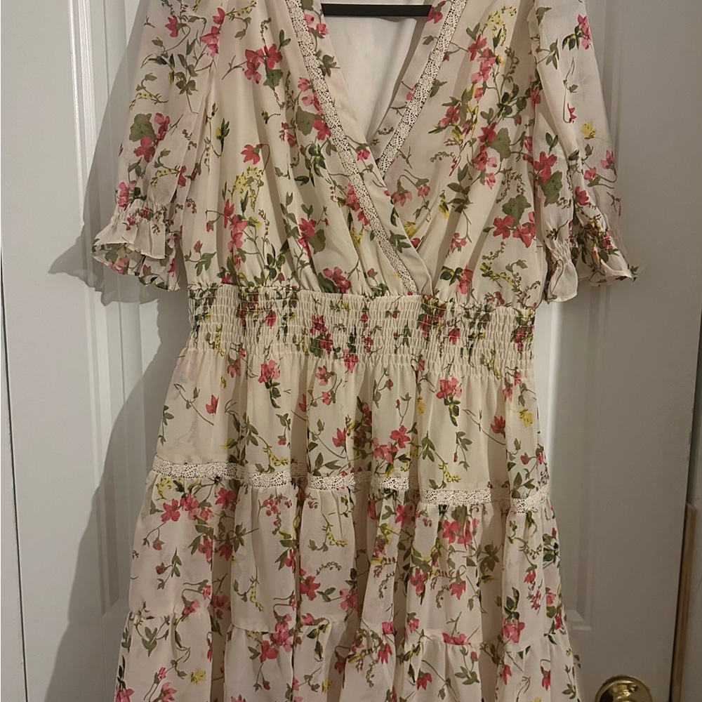 Floral Ruffle Dress